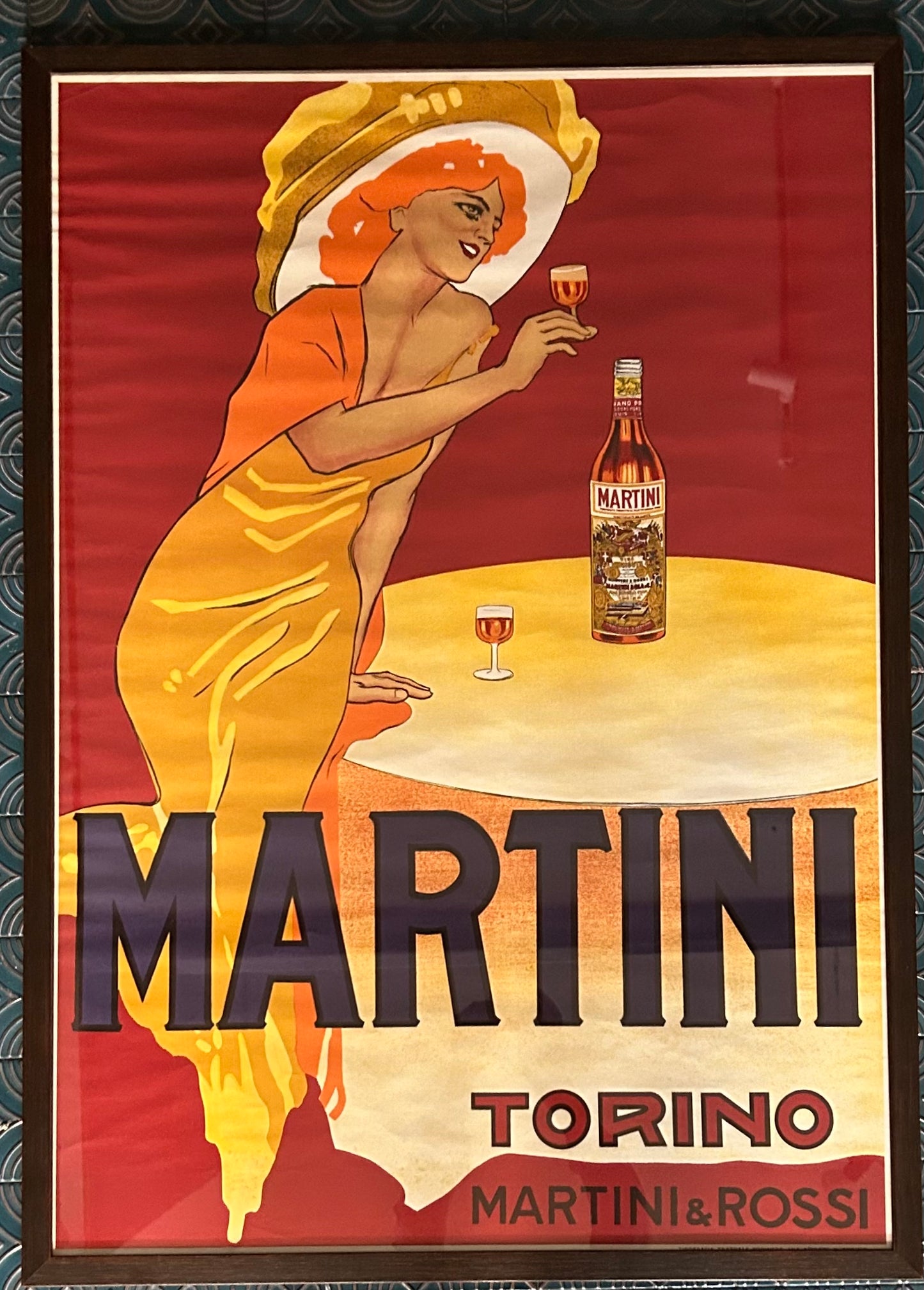 Vermouth Martini e Rossi , 1950 , 100x70 cm Pbon