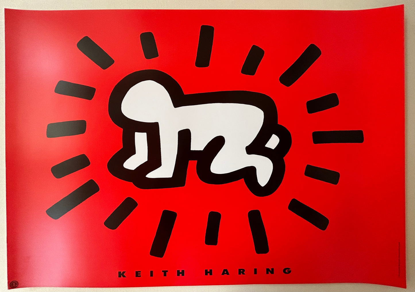 Keith Haring, baby red version, 1993 , fotofolio/artpost editions