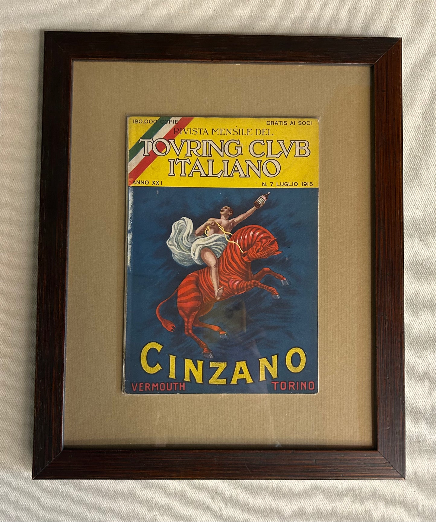 Vermouth Cinzano , 1915 Pbon