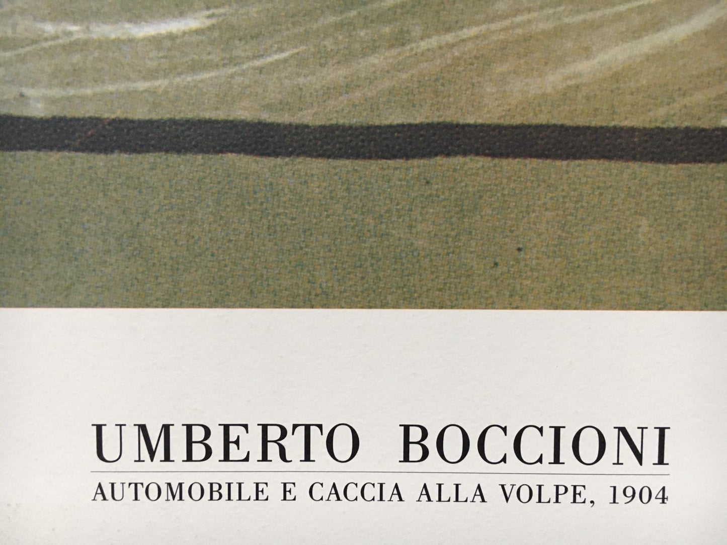 Umberto Boccioni L’automobile e la caccia alla volpe 1904